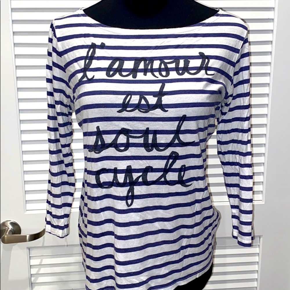 Soulcycle French Tee (M) soft & chic!